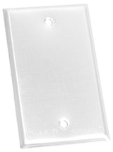 BWF BC-1WV Cover, 4-9/16 in L, 2-13/16 in W, Rectangular, Steel, White, Powder-Coated