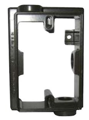 BWF EXF75-2V Box Extension Adapter, 5-1/4 in L, 3-1/2 in W, 1-Gang, Gray