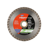Norton Clipper Classic 07660702790 General-Purpose Dry Turbo Rim Portable Blade, 4-1/2 in W, Diamond