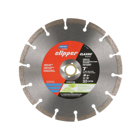 Norton Clipper Classic 07660702786 General-Purpose Dry Segmented Portable Blade, 1.376 in L, 7 in W, Diamond
