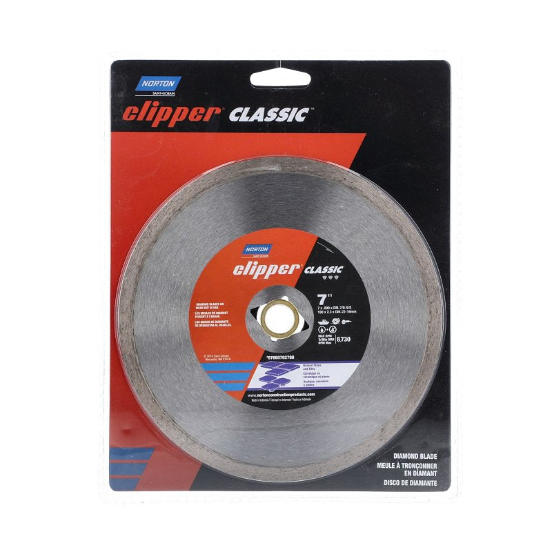 Norton Clipper Classic 07660702788 Dry Continuous Rim Tile Blade, 7 in ...