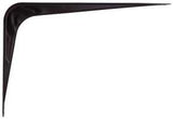 ProSource 21139BK-PS Shelf Bracket, 95 lb/Pair, 8 in L, 6 in H, Steel, Black, Pack of 20