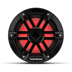 Rockford Fosgate M1D48B DVC 2? Color Optix Marine Subwoofer, 8" w/ Black Grills