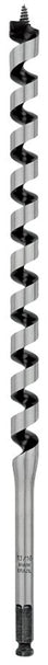 Irwin WeldTec 3043010 Auger Drill Bit, 13/16 in Dia, 17 in OAL, Twist Flute, 1-Flute, 7/16 in Dia Shank