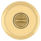 Kwikset Signature Series 730J 3 CP Privacy Lockset, 2-5/8 in H x 2-5/8 in W Dimensions, Polished Brass