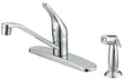 Boston Harbor FS610046CP Kitchen Faucet, 1.8 gpm, 1-Faucet Handle, 4-Faucet Hole, Metal/Plastic, Chrome, Deck Mounting