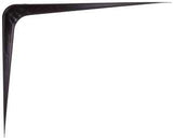 ProSource 21141BK-PS Shelf Bracket, 182 lb/Pair, 12 in L, 10 in H, Steel, Black, Pack of 20