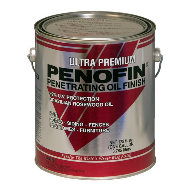 Penofin Ultra Premium Transparent Matte Mission Brown Oil-Based Penetrating Wood Stain 1 gal, Pack of 4