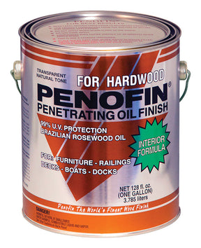 Penofin Transparent Matte Natural Oil-Based Penetrating Hardwood Finish 1 gal, Pack of 4