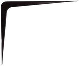 ProSource 21142BK-PS Shelf Bracket, 170 lb/Pair, 14 in L, 11 in H, Steel, Black, Pack of 20