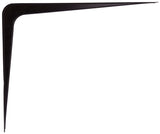 ProSource 21142BK-PS Shelf Bracket, 170 lb/Pair, 14 in L, 11 in H, Steel, Black, Pack of 20