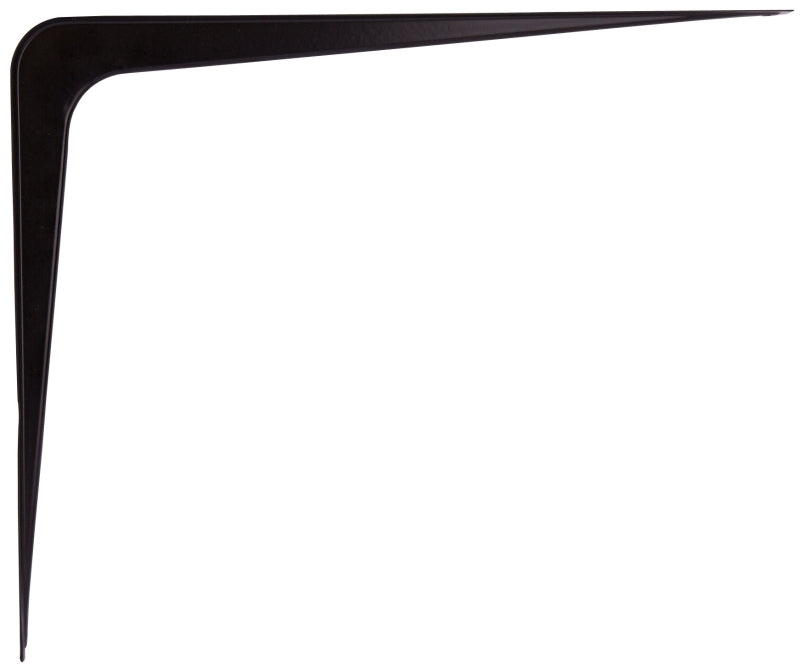 ProSource 21142BK-PS Shelf Bracket, 170 lb/Pair, 14 in L, 11 in H, Steel, Black, Pack of 20
