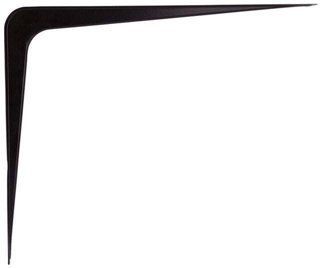 ProSource 21142BK-PS Shelf Bracket, 170 lb/Pair, 14 in L, 11 in H, Steel, Black, Pack of 20