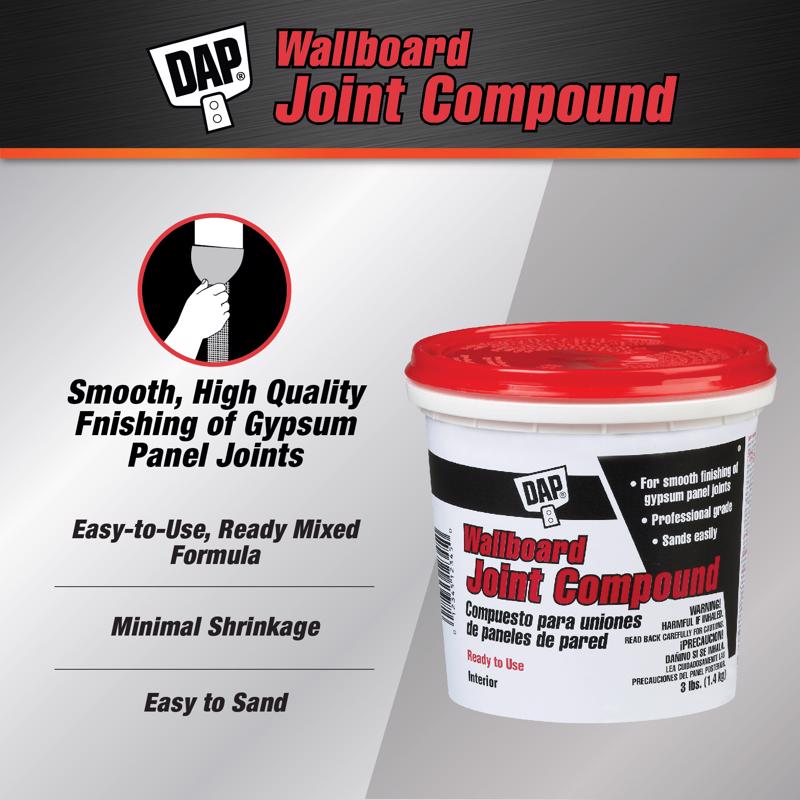 DAP White All Purpose Joint Compound 3 lb, Pack of 6
