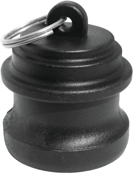 Green Leaf GLP150PL Cam Lever Plug, 1-1/2 in, Female, Polypropylene, Black