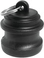 Green Leaf GLP150PL Cam Lever Plug, 1-1/2 in, Female, Polypropylene, Black