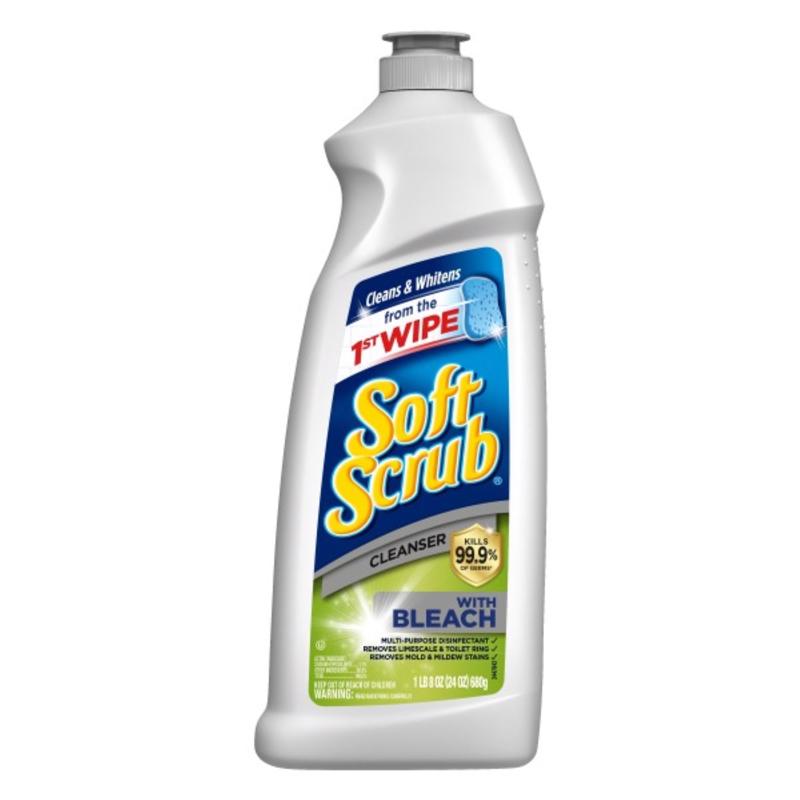 Soft Scrub No Scent Heavy Duty Cleaner 24 oz Cream, Pack of 9