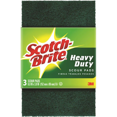 Scotch-Brite Heavy Duty Scouring Pad For All Purpose 6 in. L 3 pk, Pack of 10
