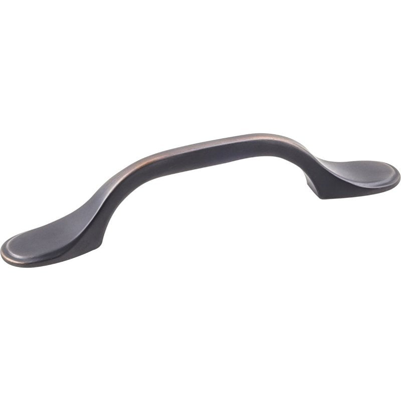 Hardware Resources K9973BORB-8 Cabinet Pull, Brushed Oil-Rubbed Bronze, 5 in L Handle, 15/16 in H Handle, Zinc, 8/PK