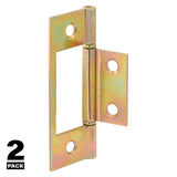 Prime-Line N 6656 Door Hinge, 1-7/16 in H Door Leaf, 3 in H Frame Leaf, 1 in W Frame Leaf, 3-3/4 in L x 3-3/4 in W