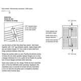 Prime-Line N 6656 Door Hinge, 1-7/16 in H Door Leaf, 3 in H Frame Leaf, 1 in W Frame Leaf, 3-3/4 in L x 3-3/4 in W