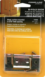 Prime-Line N 6656 Door Hinge, 1-7/16 in H Door Leaf, 3 in H Frame Leaf, 1 in W Frame Leaf, 3-3/4 in L x 3-3/4 in W