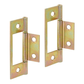 Prime-Line N 6656 Door Hinge, 1-7/16 in H Door Leaf, 3 in H Frame Leaf, 1 in W Frame Leaf, 3-3/4 in L x 3-3/4 in W