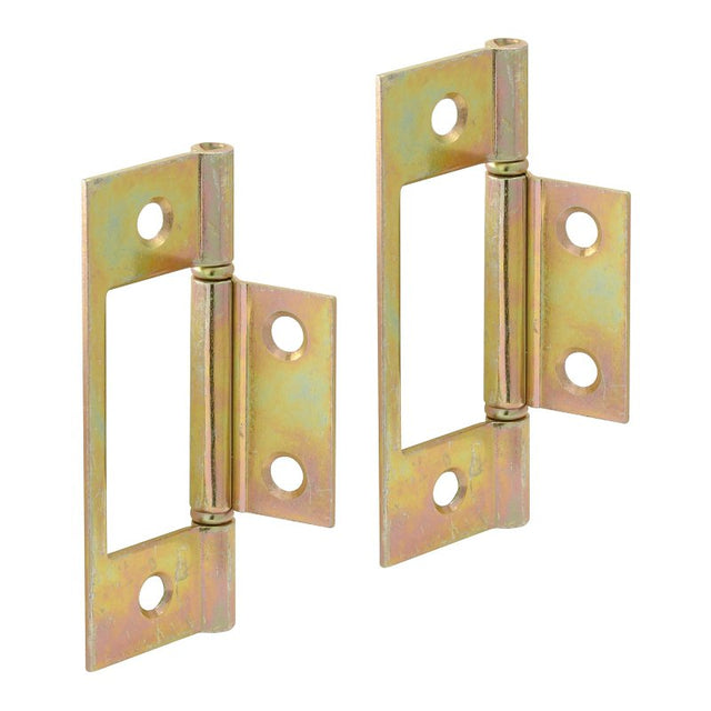 Prime-Line N 6656 Door Hinge, 1-7/16 in H Door Leaf, 3 in H Frame Leaf, 1 in W Frame Leaf, 3-3/4 in L x 3-3/4 in W