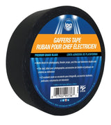 IPG 5638 Gaffer's Tape, 60 yd L, 1.87 in W, Black