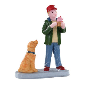 Lemax A2687 Christmas Decor, Harvest Pets and Kids, Resin, Pack of 48