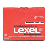 Sashco Lexel Clear Synthetic Rubber All Purpose Caulk 5 oz, Pack of 12