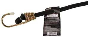 ProSource FH64084-1 Bungee Stretch Cord, 10 mm Dia, 40 in L, Polypropylene, Black, Hook End, Pack of 6