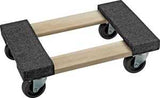 ProSource FD-1812 Furniture Dolly, 800 lb, 18 in W, Hardwood Platform, Swivel Caster, Polypropylene Caster