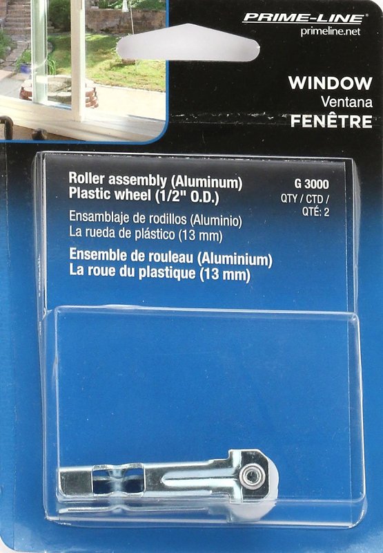 Prime-Line G 3000 Roller Assembly, 11/32 in W, 2 in L, Aluminum/Nylon