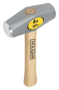 Vulcan 34522 Hammer, 4 lb Head, Drilling, Forged Milled Head, Steel Head