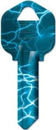 Hy-Ko 16010KW1-08 Key Blank, Solid Brass, Nickel, For: Kwikset KW1, Titan KW10 Keyways, Pack of 10