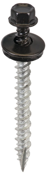 Acorn International SW-MW2BK250 Screw, #9 Thread, High-Low, Twin Lead Thread, Hex Drive, Self-Tapping, Black, 250/BAG