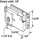 Prime-Line D 1811 Roller Assembly, 2-5/16 in L x 3/4 in W x 1-3/16 in H Dimensions, 1-1/4 in Dia Roller, Steel, F-Tab