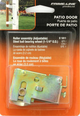 Prime-Line D 1811 Roller Assembly, 2-5/16 in L x 3/4 in W x 1-3/16 in H Dimensions, 1-1/4 in Dia Roller, Steel, F-Tab