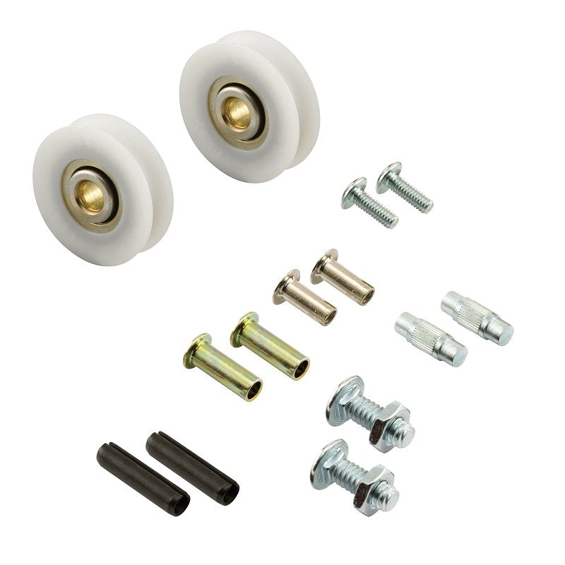 Prime-Line D 1798 Roller and Axle Kit, 1/4 in ID x 1-1/4 in OD Dia Roller, 5/16 in W Roller, Nylon/Steel