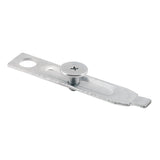 Prime-Line N 6823 Adjustable Bi-Fold Door Top Pivot Bracket, Steel, Silver, For: 5/8 in Wide Track
