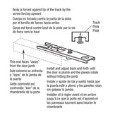 Prime-Line N 6823 Adjustable Bi-Fold Door Top Pivot Bracket, Steel, Silver, For: 5/8 in Wide Track