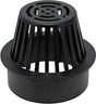 NDS 90 Atrium Grate, 3.88 in L, 3.88 in W, Round, 1/4 in Grate Opening, HDPE, Black