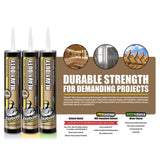 Titebond PROvantage Synthetic Polymer Construction Adhesive 10 oz, Pack of 12
