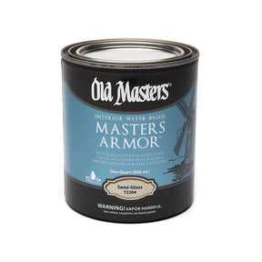 Old Masters Masters Armor Semi-Gloss Clear Water-Based Floor Finish 1 qt, Pack of 4