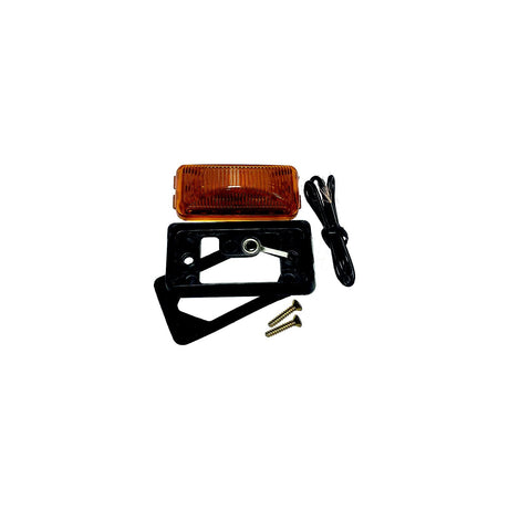 Anderson V203BKA LED Sealed Clearance/ Side Marker Light Assembly w/Chrome Bracket, Amber