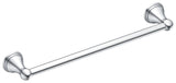 Moen DN8418CH Towel Bar, 3-1/8 in Projection, 20.13 in OAL, 3.13 in OAW, 18 in L Rod, Aluminum, Chrome, Surface