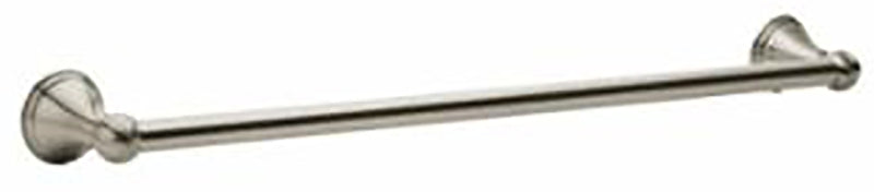 Moen DN8424BN Towel Bar, 3-1/8 in Projection, 26.13 in OAL, 3.13 in OAW, 24 in L Rod, Aluminum, Brushed Nickel, Surface