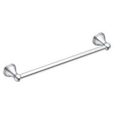 Moen DN8424CH Towel Bar, 3-1/8 in Projection, 26.13 in OAL, 3.13 in OAW, 24 in L Rod, Aluminum, Chrome, Surface