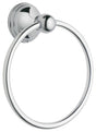 Moen Preston Series DN8486CH Towel Ring, 6-1/4 in Dia Ring, 22 lb, Brass/Zinc, Polished Chrome, Screw